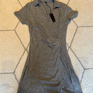 Monrow Gray Collared Women's Dress Small
